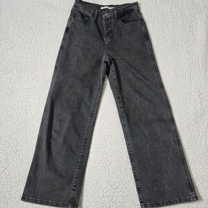 Levi's Mile High Cropped Wide Leg Jeans Size 24